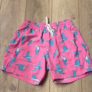 Men’s Pink Chubbies Toucan Print Swim Shorts